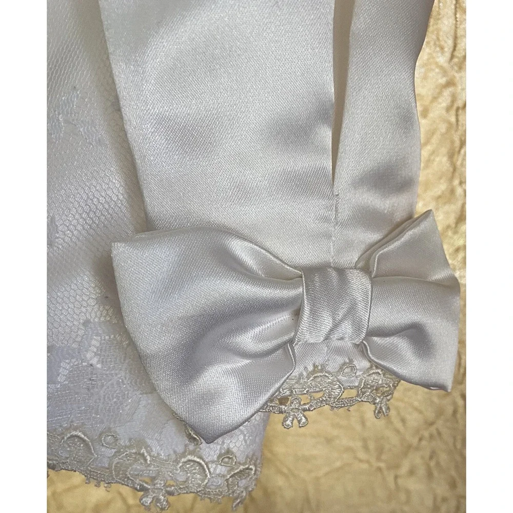 Vtg Elissa Craig International Flower Girl Dress Communion Lace Purse Sz 7 Flaw